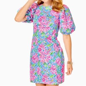 NWT Size 4 Lilly Pulitzer Adley Puff Sleeve Minidress